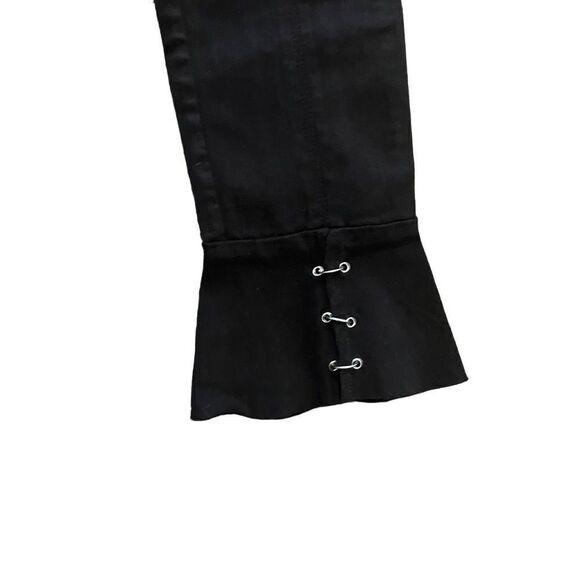 ZARA Black High Waisted Zipper Jeggings Jeans Size 2 - Picture 3 of 6